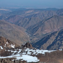 Imlil seen from the summit of Toubkal